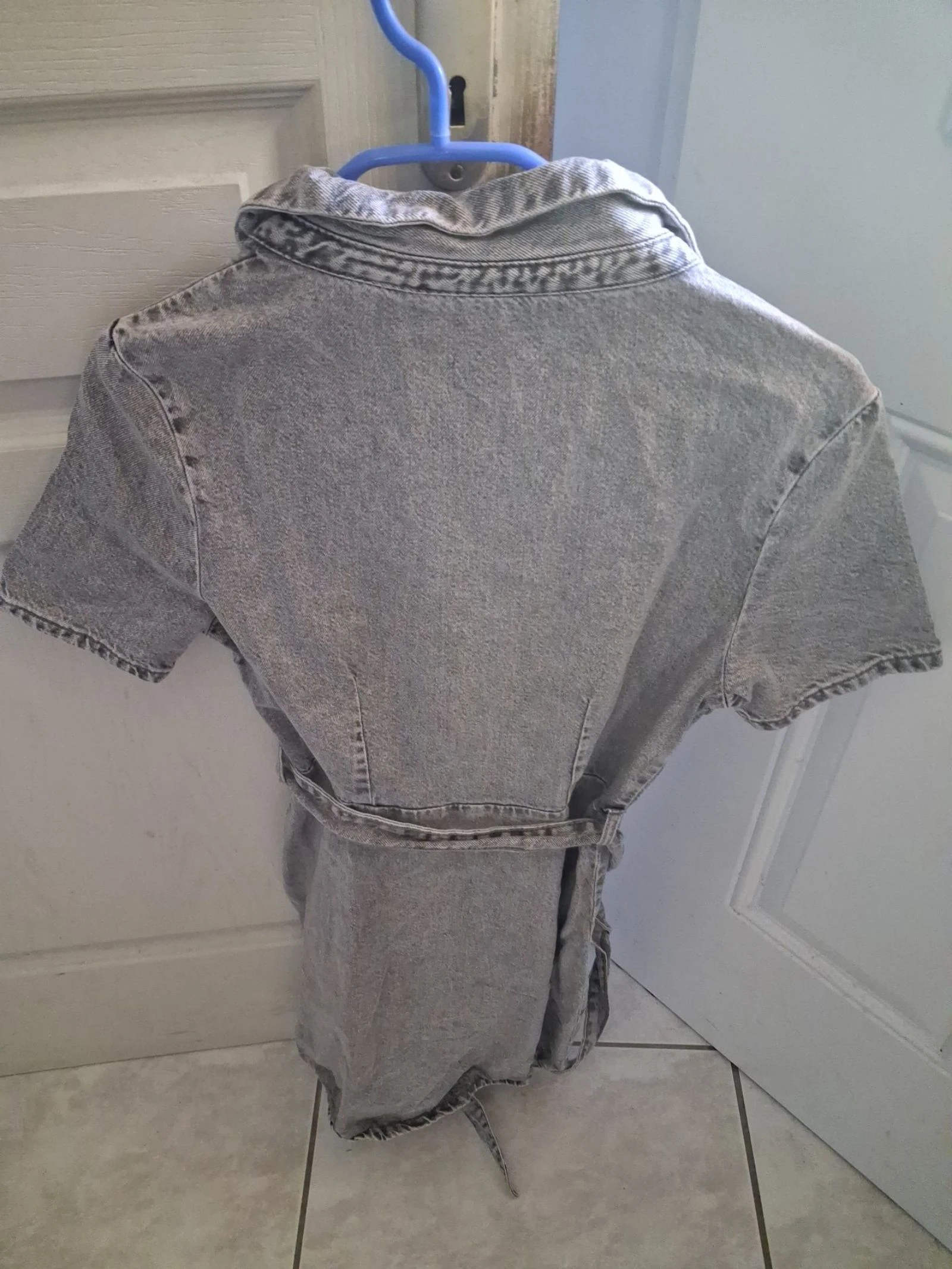 Vestido jeans manga curta – photo 3